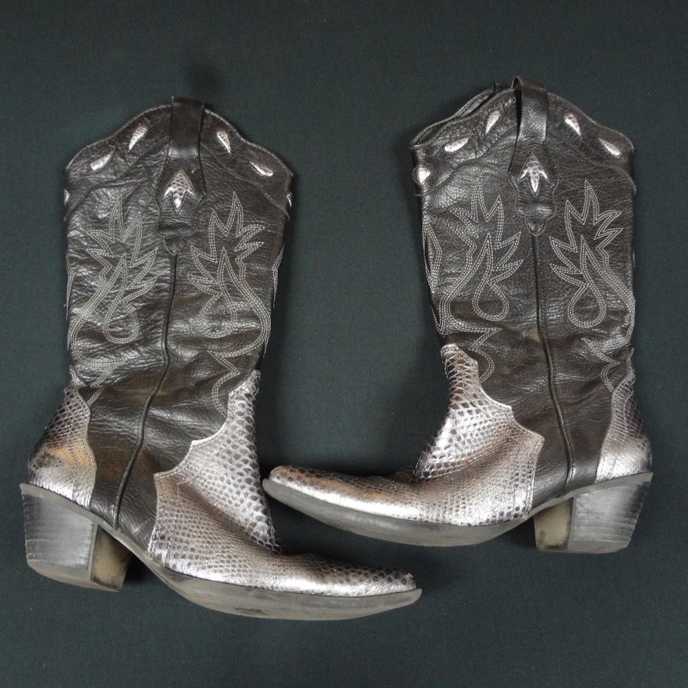 REBA MCENTIRE COWBOY BOOTS WEAR ON TOES WOMENS SIZE 6.5   6 1/2